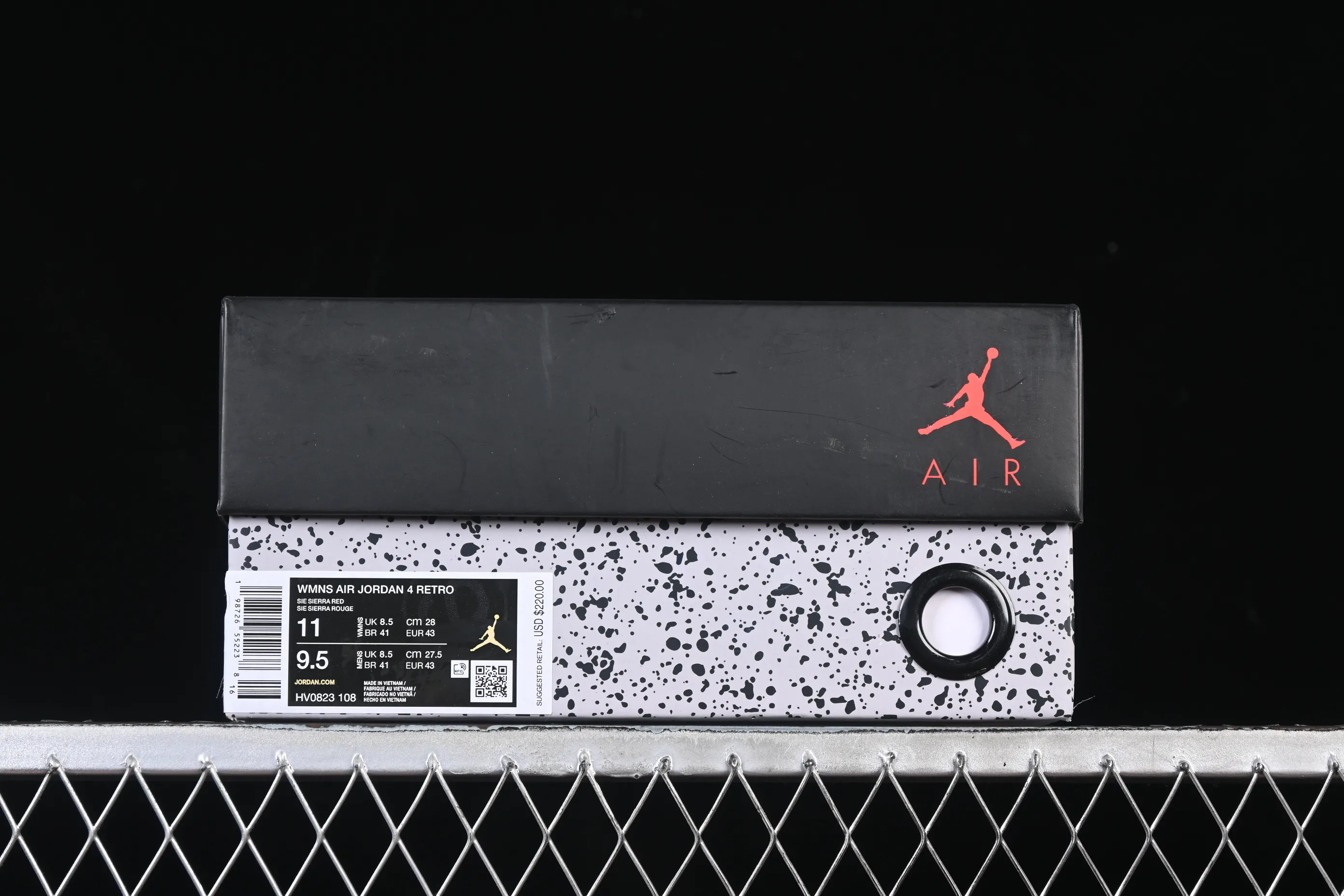 All categories Air Jordan Jordan series basketball shoes Air Jordan 4 Air Jordan 4 Retro "Valentine's Day" AJ4 Joe 4 Red Valentine's Day HV0823-108